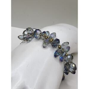 Aurora Borealis Glass Bead Bracelet for Stone Reuse or Display